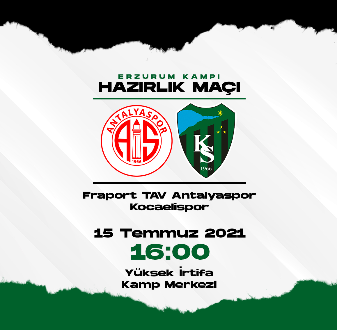 İlk hazırlık maçımız Antalyaspor ile!